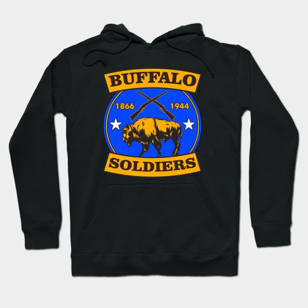 BUFFALO SOLDIERS REGIMENT LOGO Hoodie by theanomalius_merch